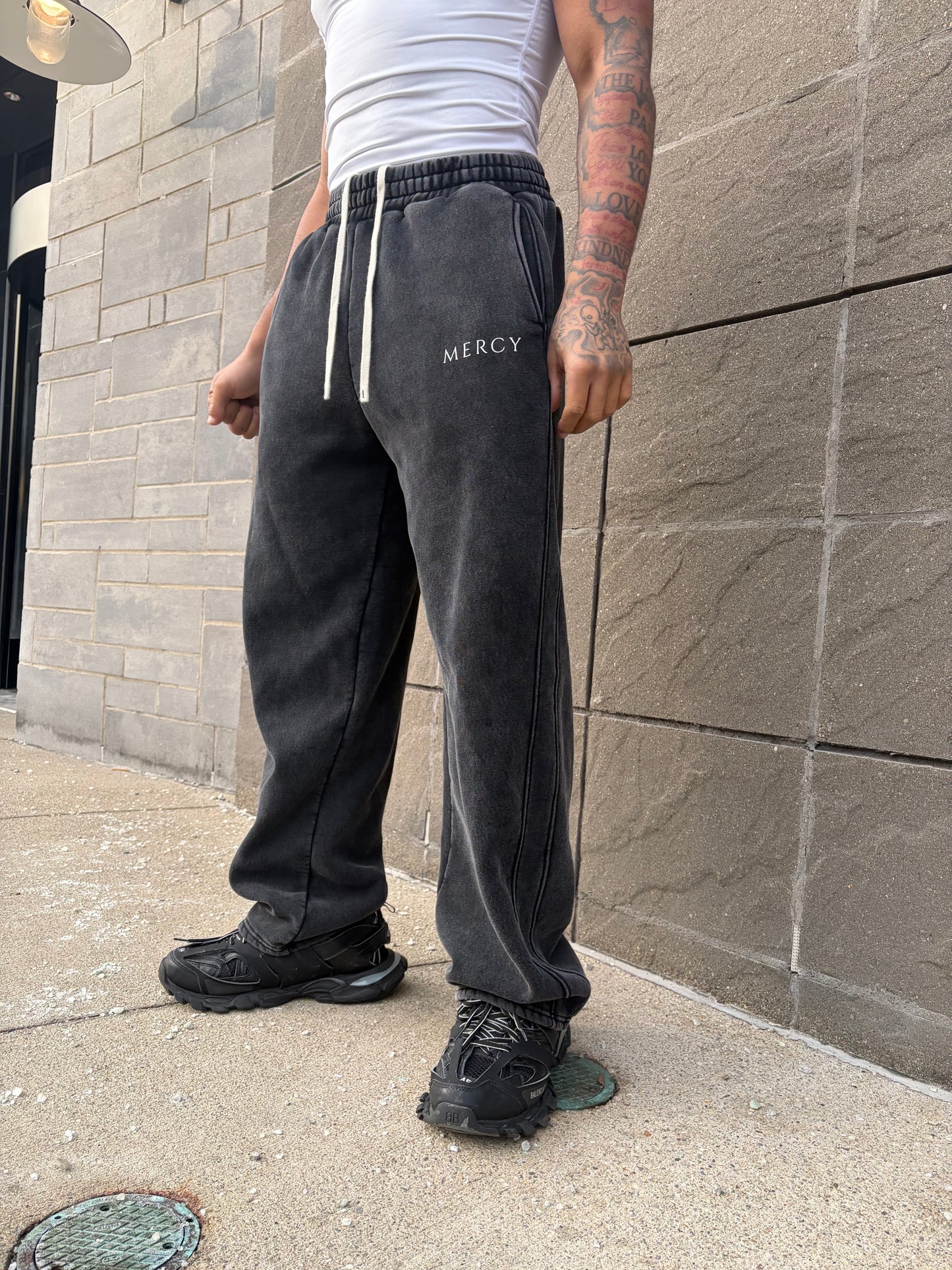 Black “Mercy” Sweatpants