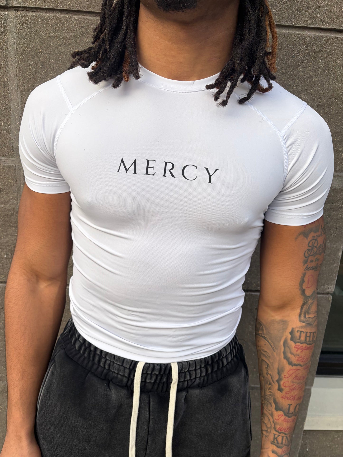 White “Mercy” Compression shirt