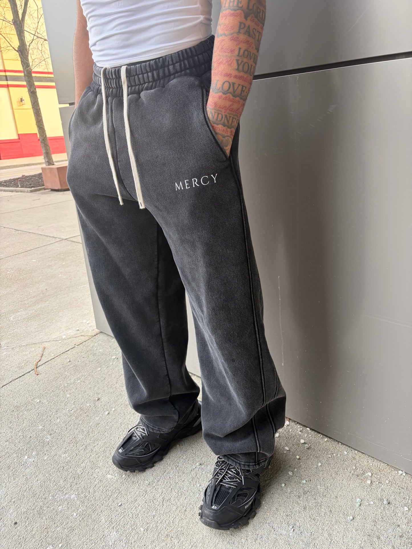 Black “Mercy” Sweatpants